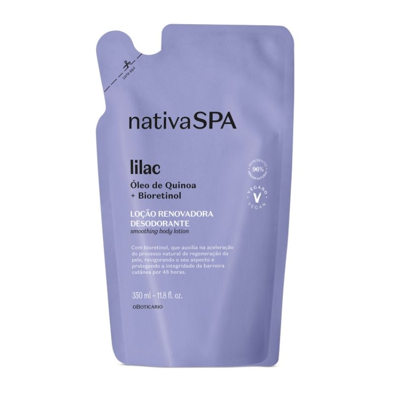 Refil Loção Renovadora Desodorante Nativa Spa Lilac 350ml