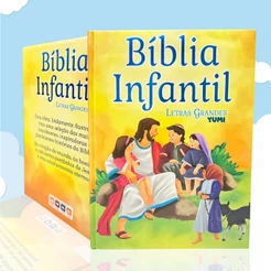 Bíblia Infantil Grande Capa Dura Letras Grandes Livro Infantil Histórias Da Bíblia Colecionável