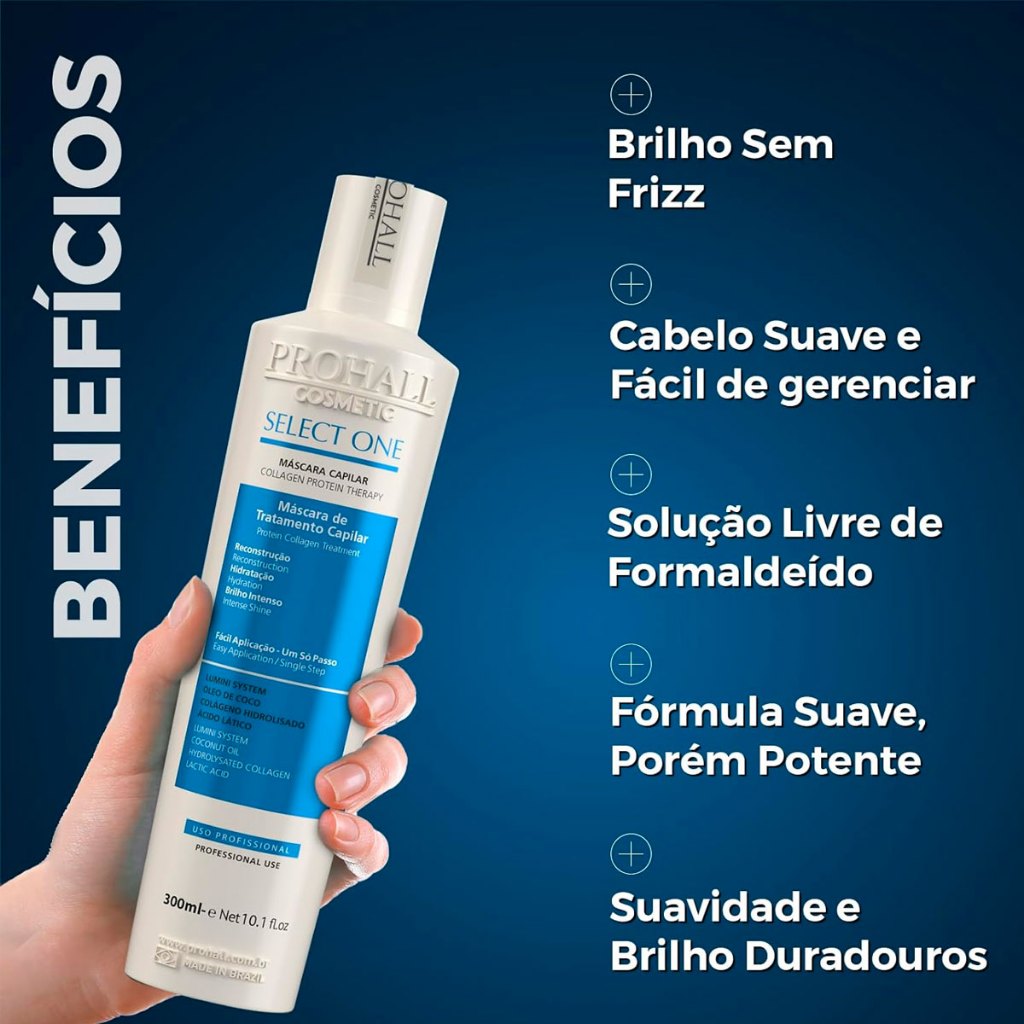 Prohall Escova Select One Sinérgica Sem Form. 300ml