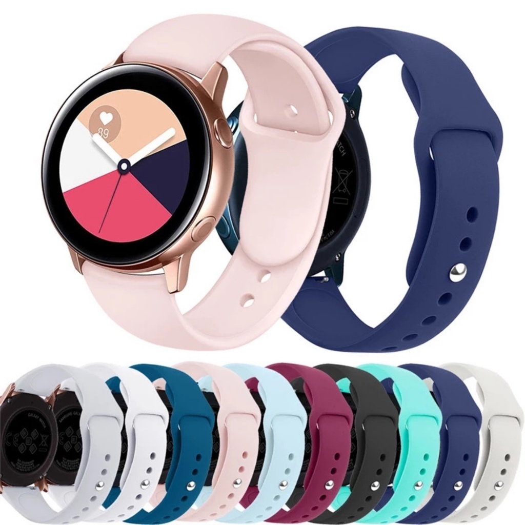 Pulseira de Silicone Para Smartwatch Encaixe 20mm E 22mm em Oferta na Shopee