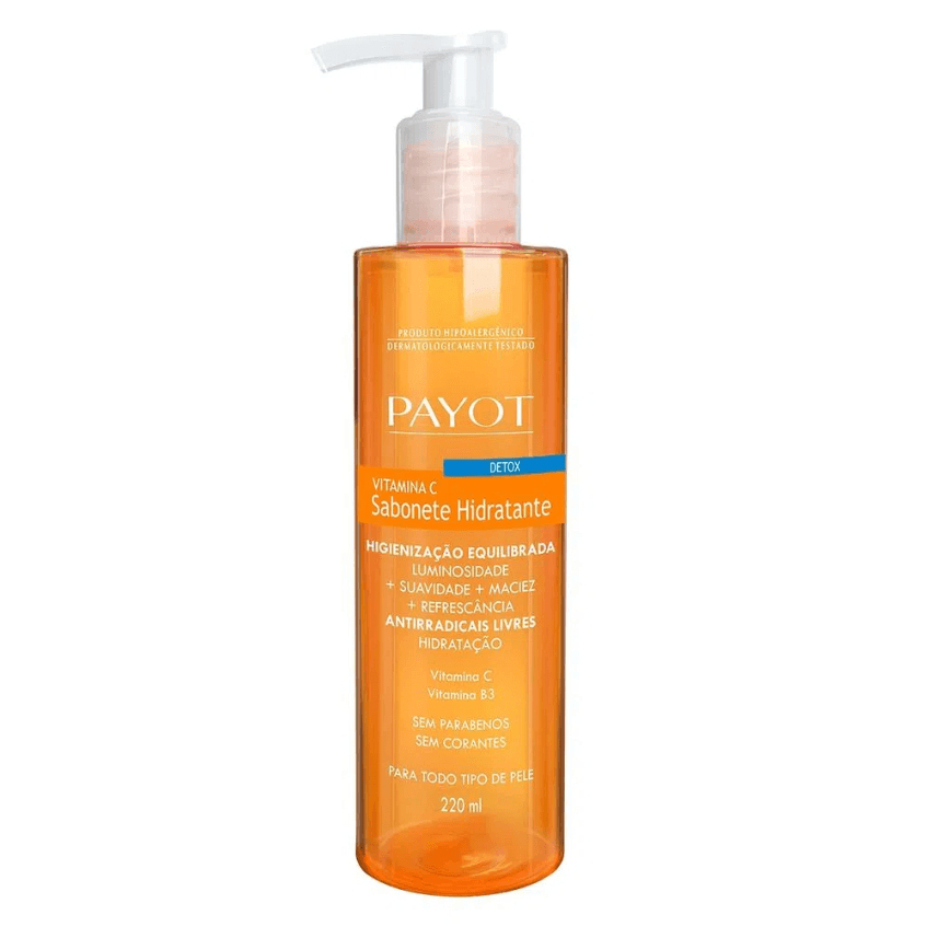 Sabonete Líquido Hidratante Facial Detox Vitamina C 220ml Payot em Oferta na Shopee