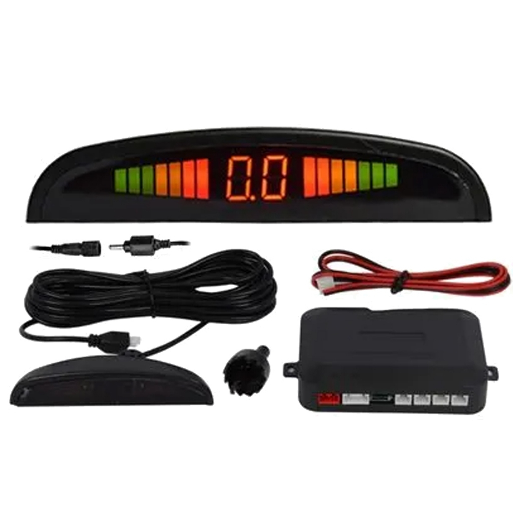 SENSOR ESTACIONAMENTO DISPLAY LED BCO C/PLUG UNIVERSAL 19MM COM PLUG BRANCO UNIVERSAL AUTOMOTIVO