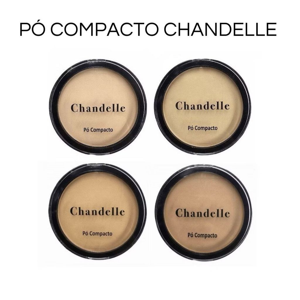 Pó Compacto Vegano Chandelle de alta cobertura