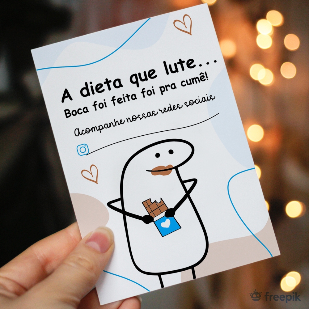 100 Cartões Agradecimento Para Negócios Meme Bento A Dieta Que Lute Boca Foi Feita Pra Cumê