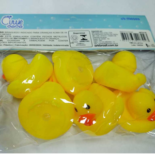 Bichinho de Vinil 6 Patinhos Para Banho Sortidos Banho, maravilhoso foto real em Oferta na Shopee