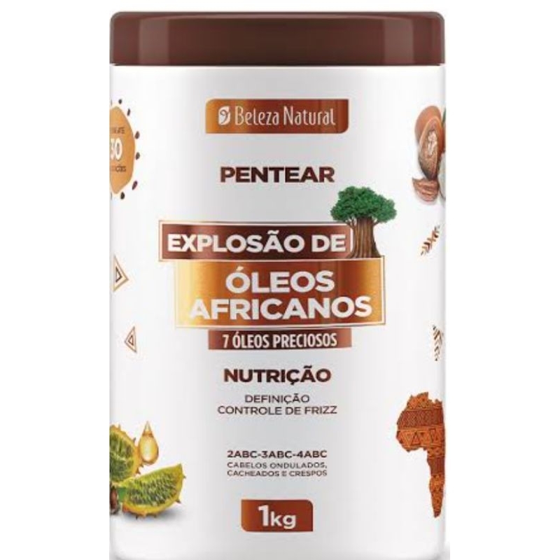 creme pentear óleos africanos beleza natural 1 kg