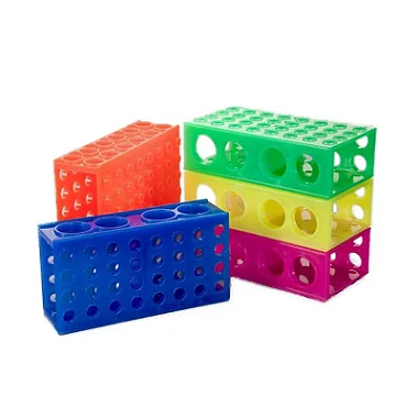 Estante Tubos 15 E 50ml Microtubos 1,5 E 2ml Rack 4 Faces