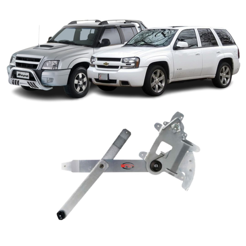 Maquina de Vidro Eletrico sem motor Dianteira Lado Esquerdo Chevrolet Blazer 95 a 11 Blazer 95 a 11