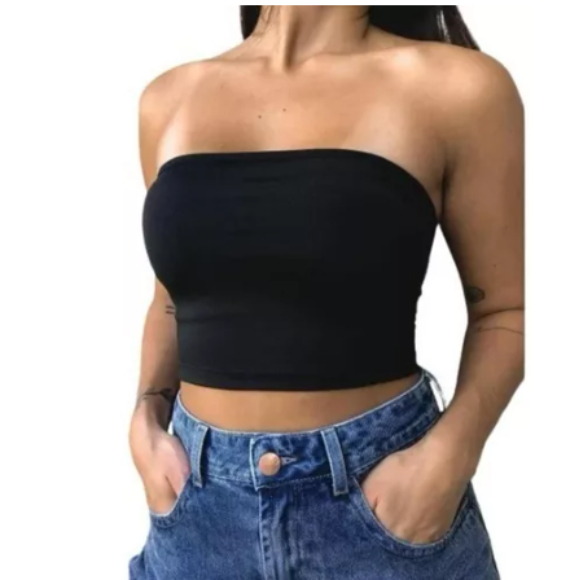 Blusa Tomara que Caia CROPPED TOP FAIXA BLUSINHA  TOMARA QUE CAIA Tampa Seios