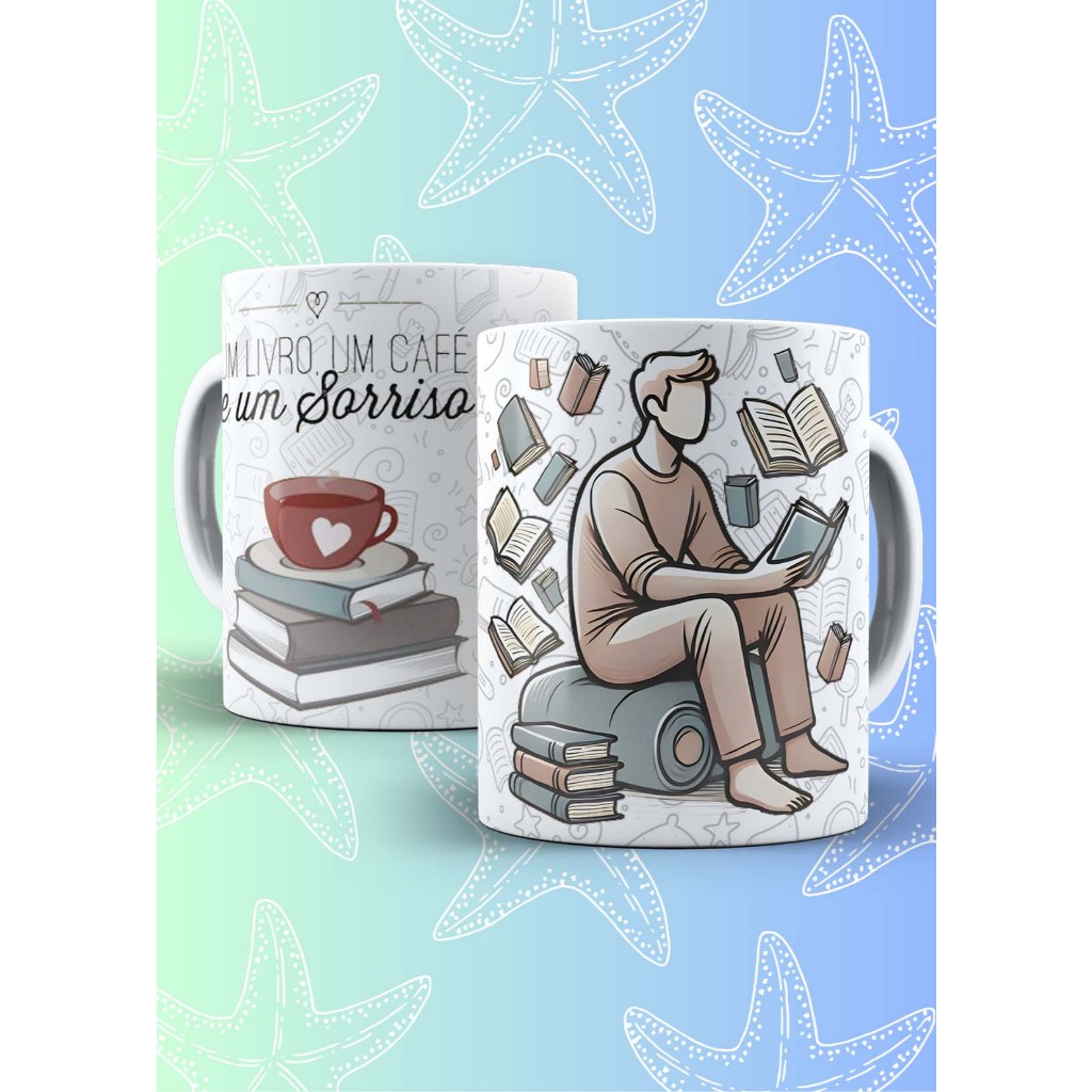 Caneca - Livros e Leitura