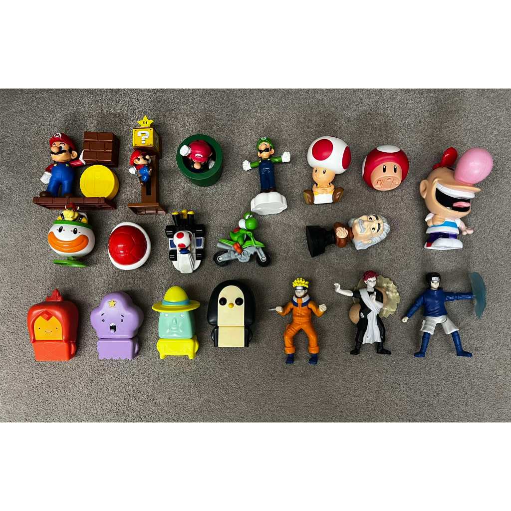 Bonecos McDonald's: Mario, Hora da Aventura, Naruto, Billy (Unidade) em Oferta na Shopee