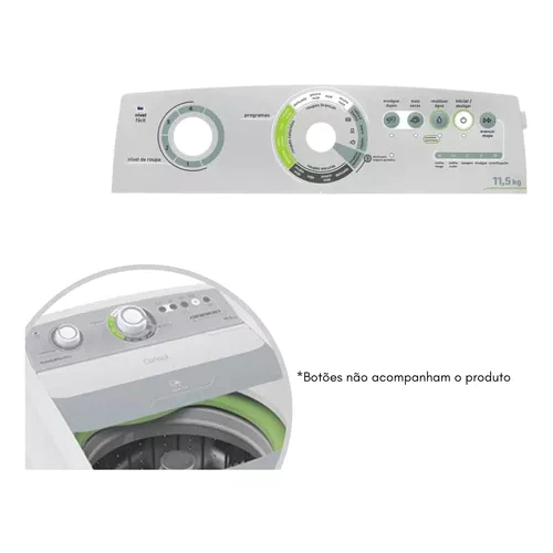 PAINEL DECORATIVO LAVADORA COMPATÍVEL CONSUL CWK12AB 11,5KG