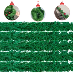 10 Metros Festão Verde Claro Fosco 12 Cm Natal Decoração