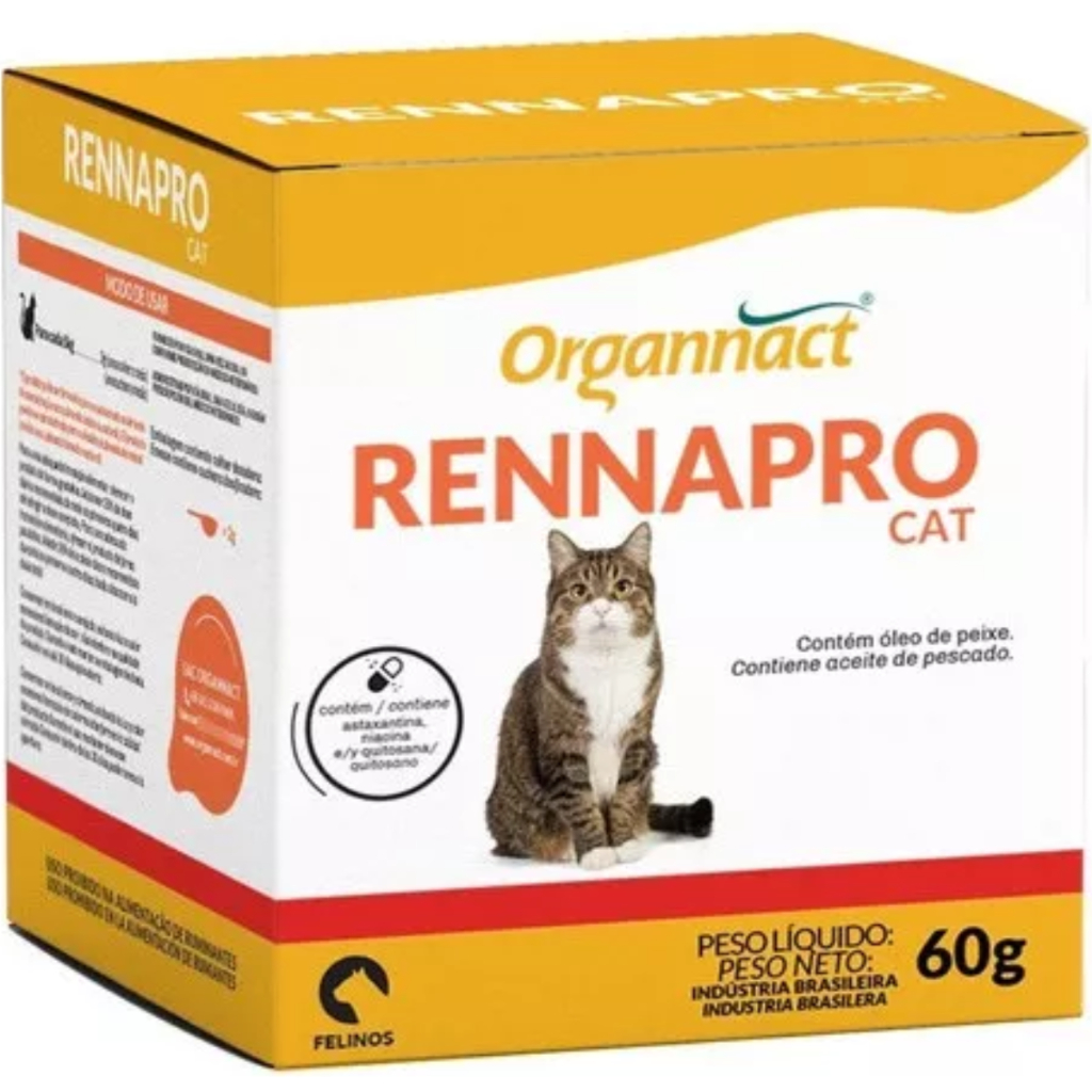 Suplemento Vitamínico Rennapro Cat Organnact - 60g