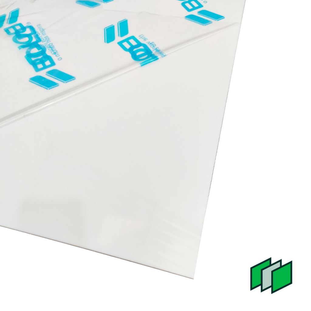 Placa Chapa Acrílico Branco Leitoso 3mm
