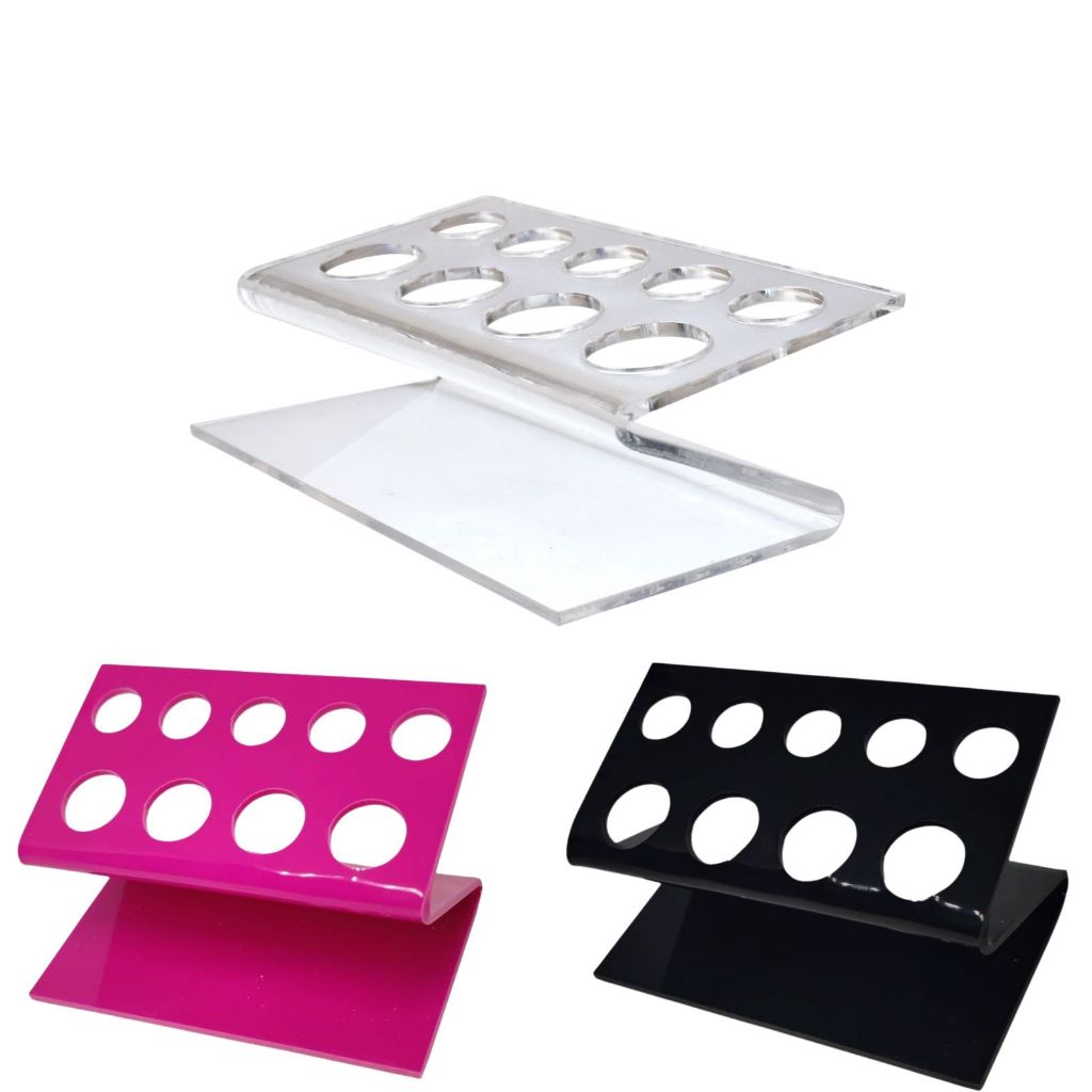 Porta Batoque De Acrílico Z 9 Furos Pigmento Micropigmentação Tattoo Tatuagem Ideal Para Tinta Tatto