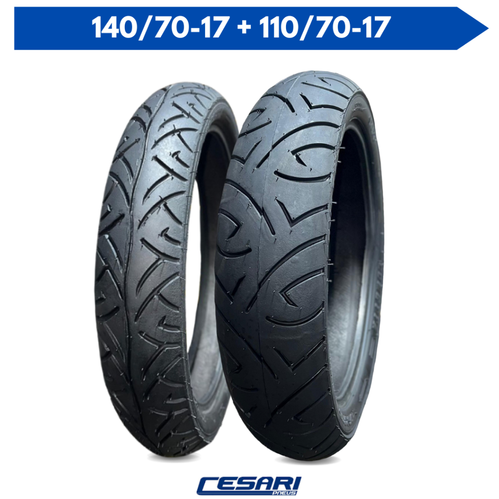 Par Pneu 110/70-17 + 140/70-17 Sport Fazer 250cc Twister CB300 Ninja em Oferta na Shopee