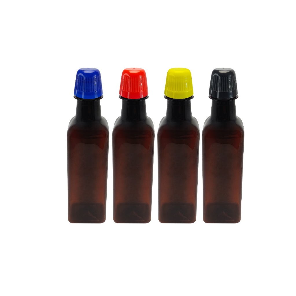 211 Frasco Plástico Âmbar Pet 250ml Tampa Dosadora 20ml Aze