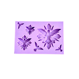 F1717 MOLDE DE SILICONE POMBA DIVINO ESPÍRITO SANTO CONFEITARIA BISCUIT em Oferta na Shopee