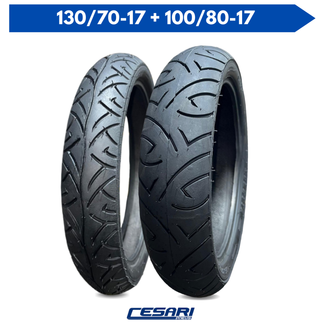 Par Pneu 100/80-17 + 130/70-17 Sport Fazer 250cc Twister CB300 Ninja em Oferta na Shopee