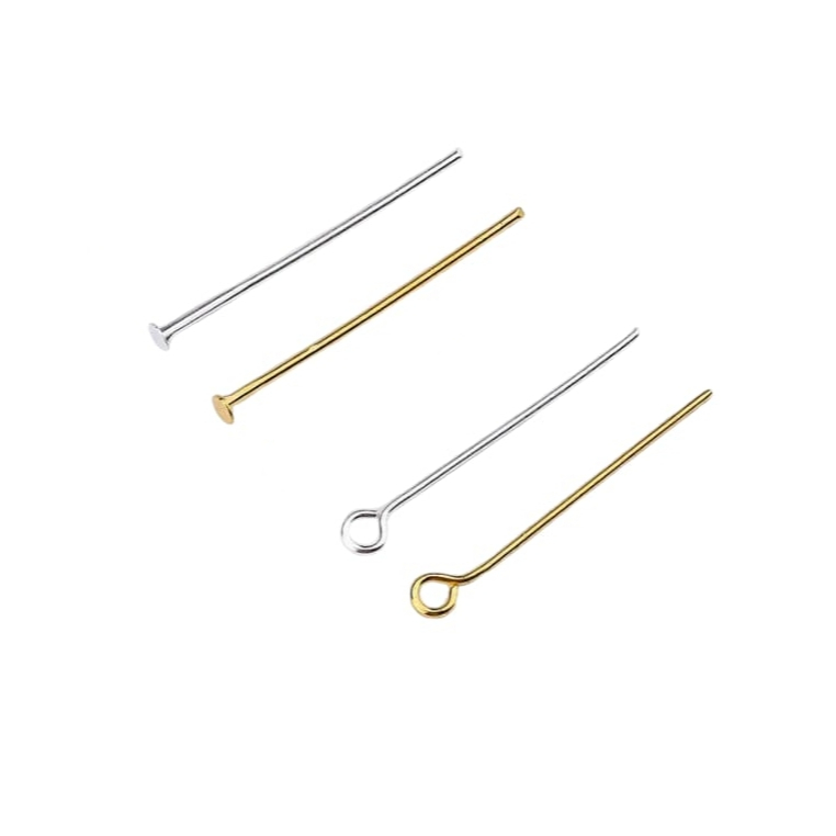 Alfinete para bijuteria pino ou contra pino em ferro de 2, 3 e 4CM - 100 unidades