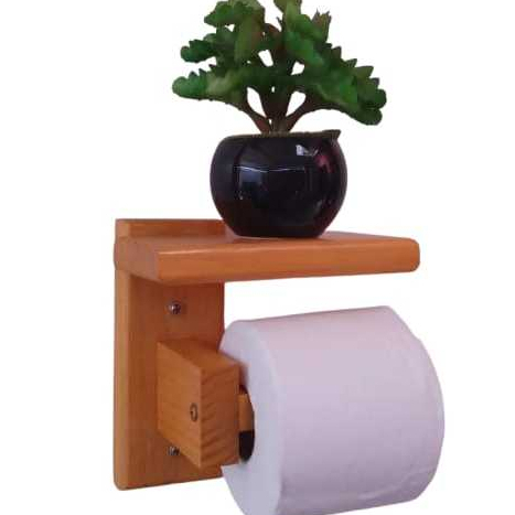 Suporte para Papel Higiênico madeira rústica Porta Papel Higiênico