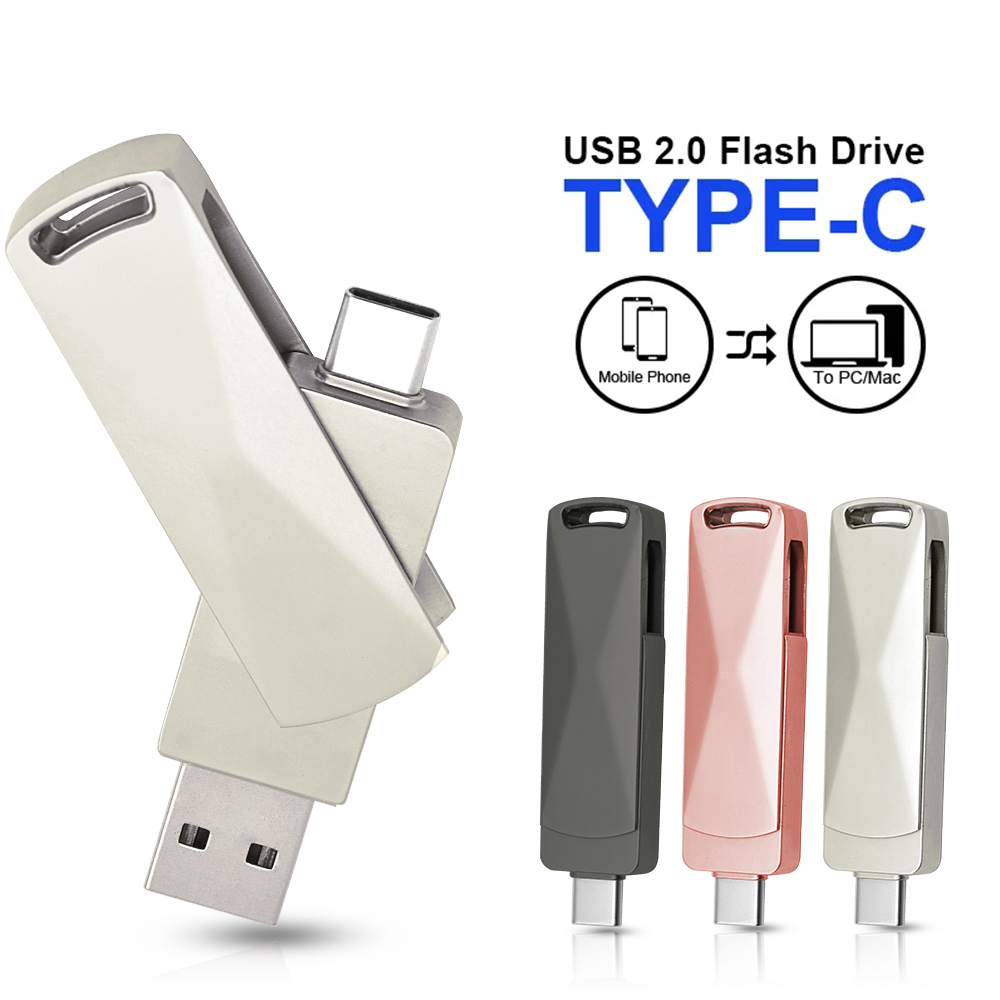 Pendrive 64 GB Usb 2.0 Flash Drive Pen Drive Otg Tipo C Micro V8 Celular Pendriver Jaster 64gb Android Windows Preto
