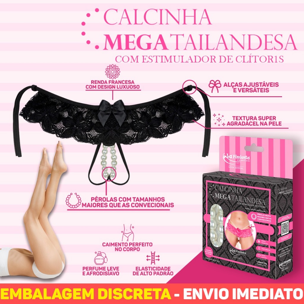 CONFORTO E PRAZER – CALCINHA MEGA TAILANDESA — imagem 2 de 2