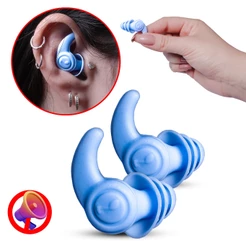 Tampão De Ouvido Protetor Auricular Abafador Silicone Natação Anti Ruido
