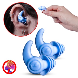Tampão De Ouvido Protetor Auricular Abafador Silicone Natação Anti Ruido em Oferta na Shopee