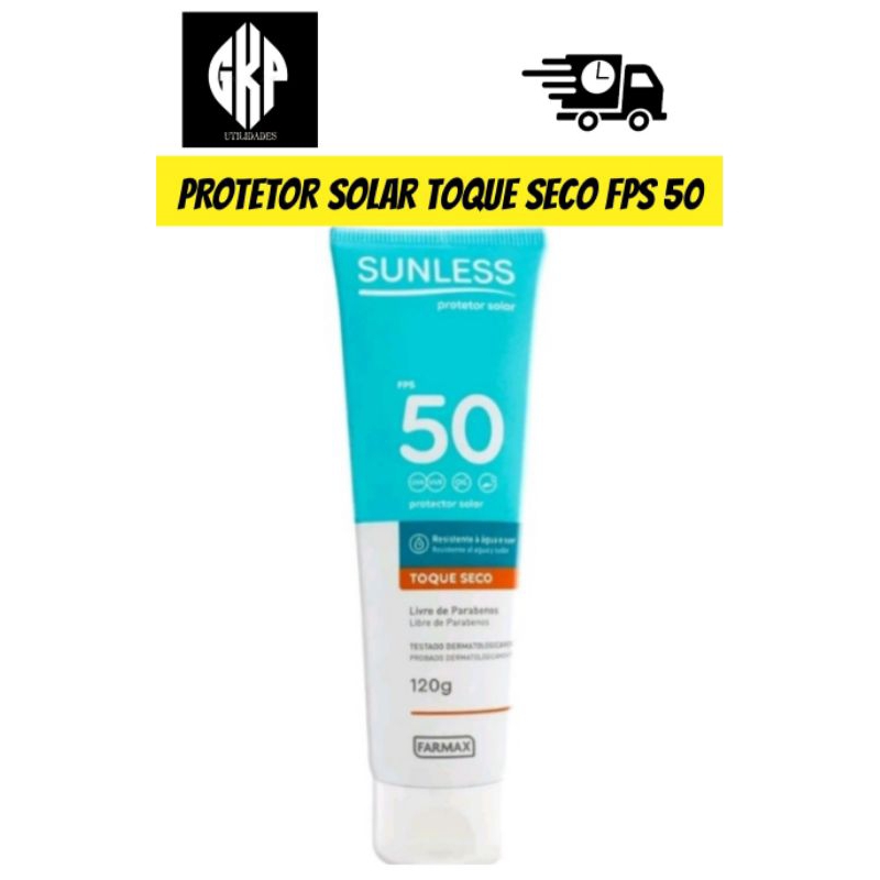 PROTETOR SOLAR SUNLESS TOQUE SECO FPS 50 120G CADA