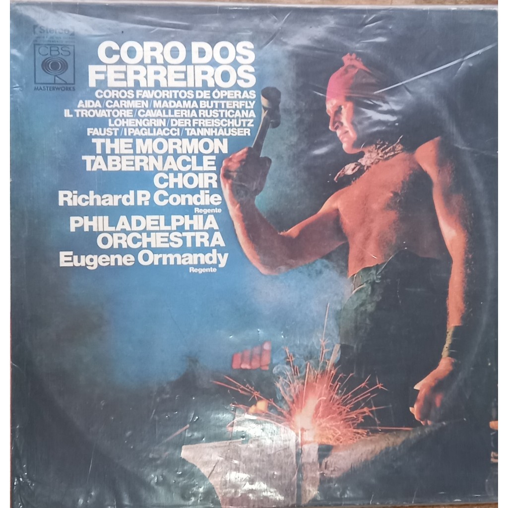 LP Coro dos Ferreiros Coros Favoritos de Óperas Aida / Carmen / Madama Butterfly - 1972