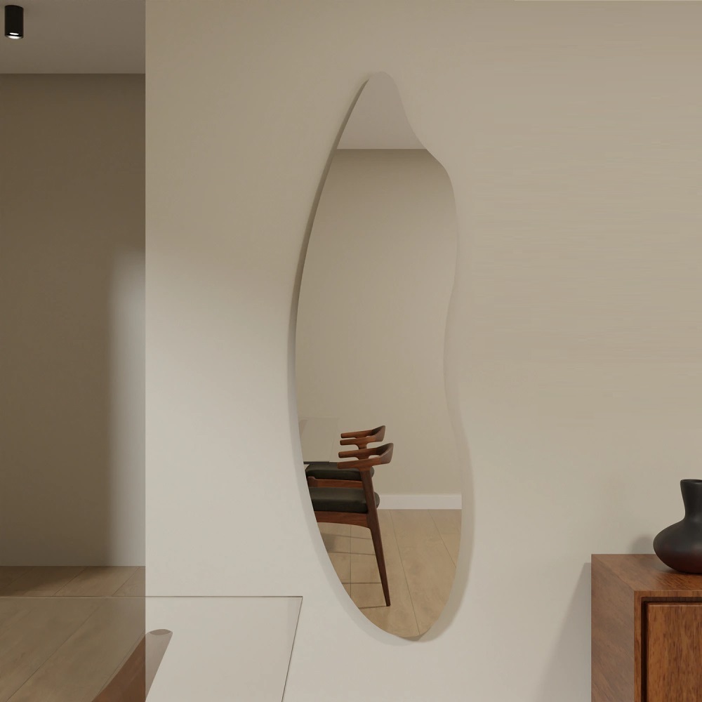 Espelho Corpo Inteiro Lapidado 150cm 170cm Orgânico Decorativo Quarto Sala Banheiro Holl Grande Moderno Luxo Lançamento - Home & Living