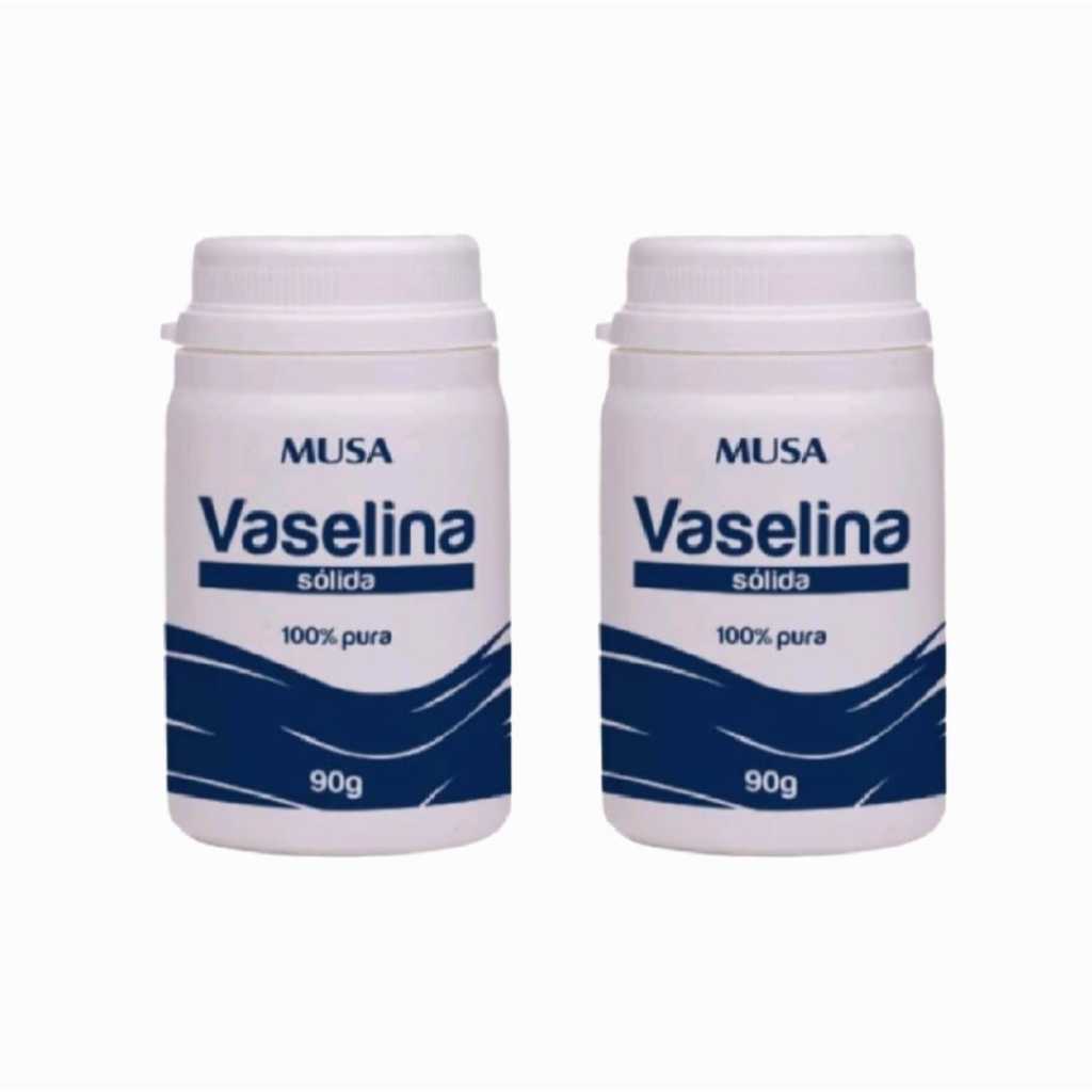 Kit Com 2 Unidades De vaselina Sólida Pura Musa 90g Cada em Oferta na Shopee