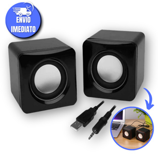 Caixa de Som pra Computador Com Regulador de Volume p2 usb em Oferta na Shopee