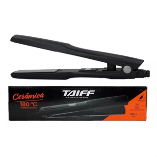 Prancha Chapa Cerâmica Taiff Profissional 180° Bivolt Preto 110v/220v em Oferta na Shopee