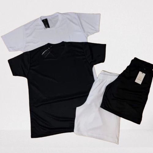 Kit 2 Camiseta + 2 Bermuda Masculina Dry Fit / Shorts Masculina Academia - Conjunto Lançamento 2024 em Oferta na Shopee