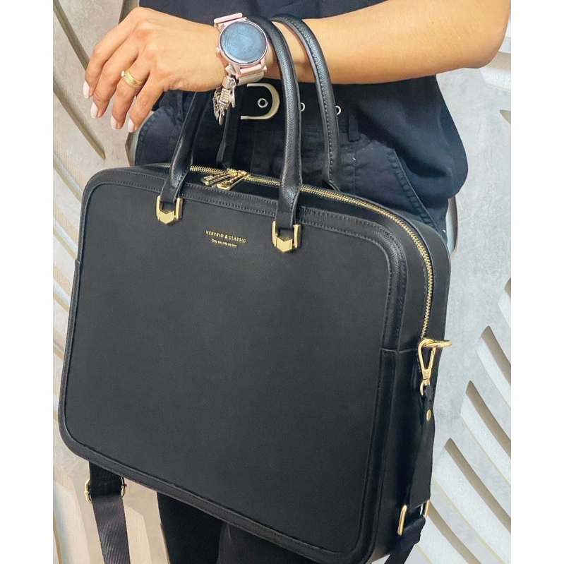Bolsa executiva feminina VeryRio cabe notebook em Oferta na Shopee