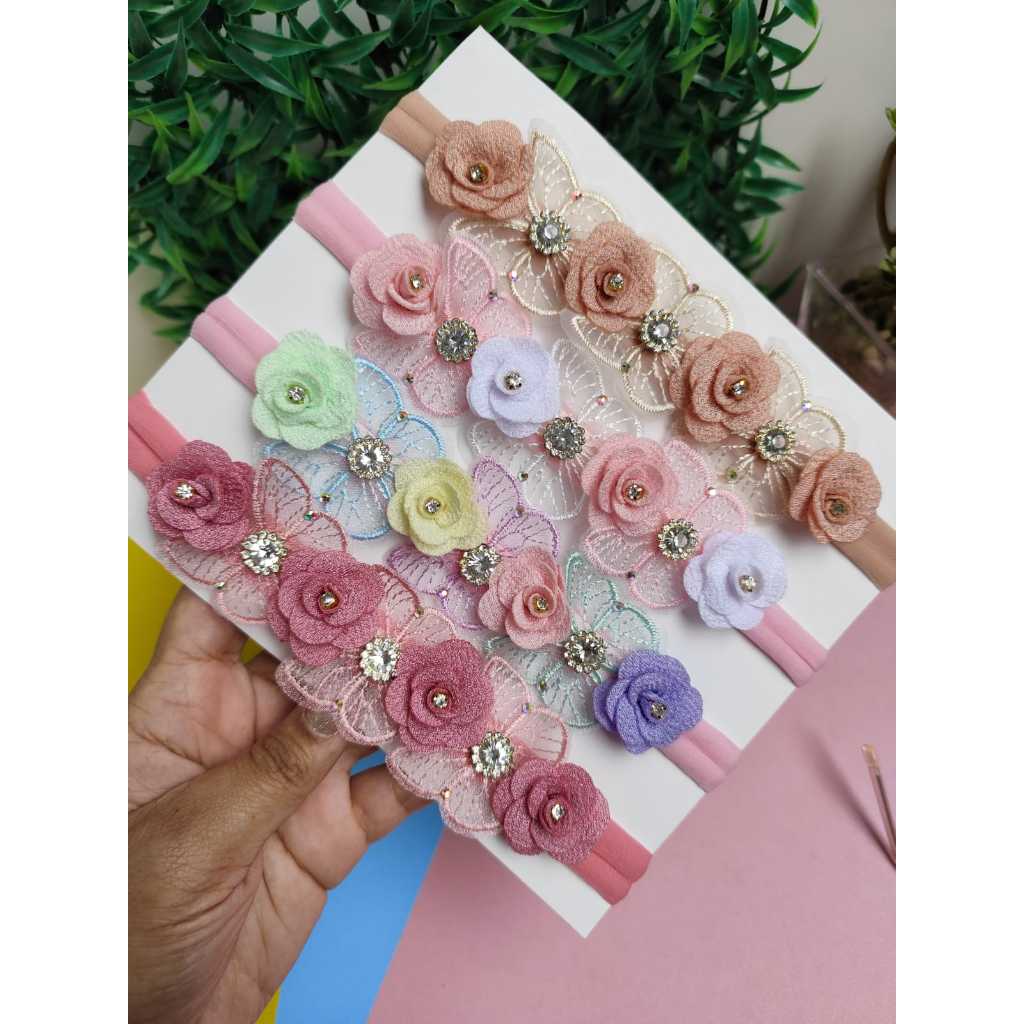 Faixinha para Bebe de Luxo Jardim Encantado/ Faixinhas para Bebe/ Faixinha de Luxo/ Faixinha Infantil/ Bebe Menina