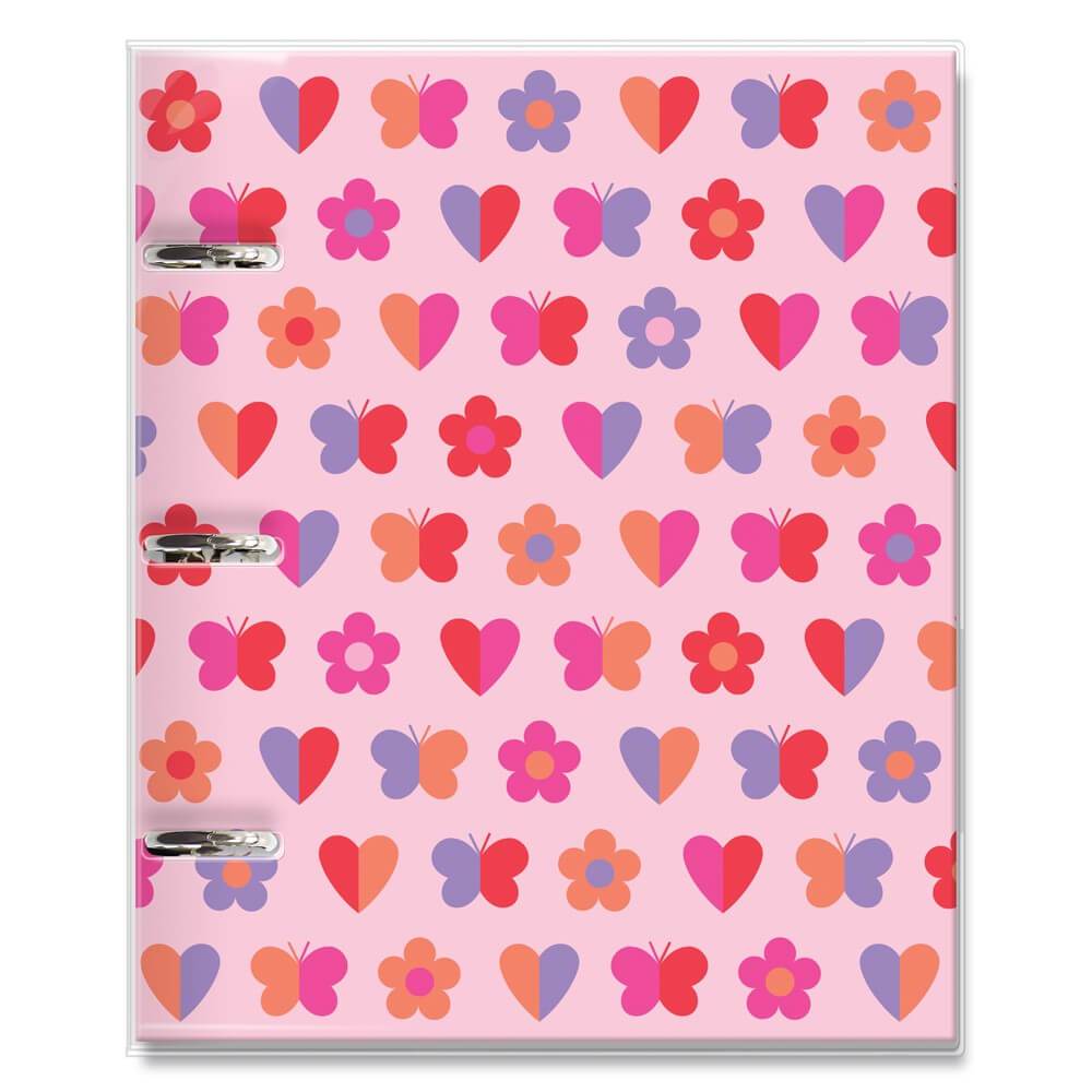 Caderno Argolado Coleção Fun Rosa 80 Folhas 3 Argolas 4786 - Fina Idéia