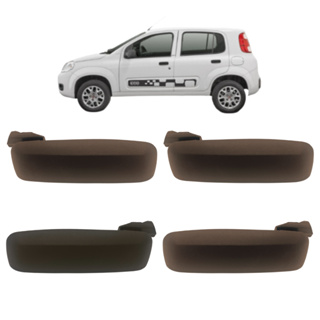 Kit 4 Maçaneta Gatilho Puxador Externo Porta Uno G2 Vivace Way 2010 2011 2012 2013 2014 2015 2016 2017 2018 em Oferta na Shopee