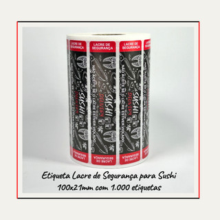 Etiquetas Adesivas Lacre De Segurança Delivery Para Sushi em Oferta na Shopee
