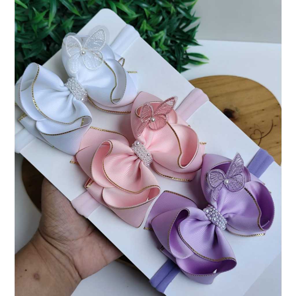 Laços para Cabelo tamanho G/ Laço Infantil/ Laço na Faixinha ou Bico de Pato/ Bebe Menina em Oferta na Shopee