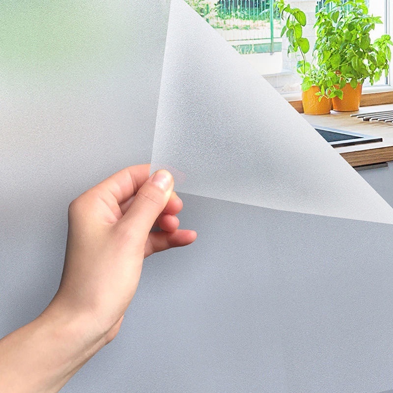 3m X 60cm Adesivo Jateado Liso Fosco Para Vidro Box Sacada Janela e Porta Elimina a Visão ...