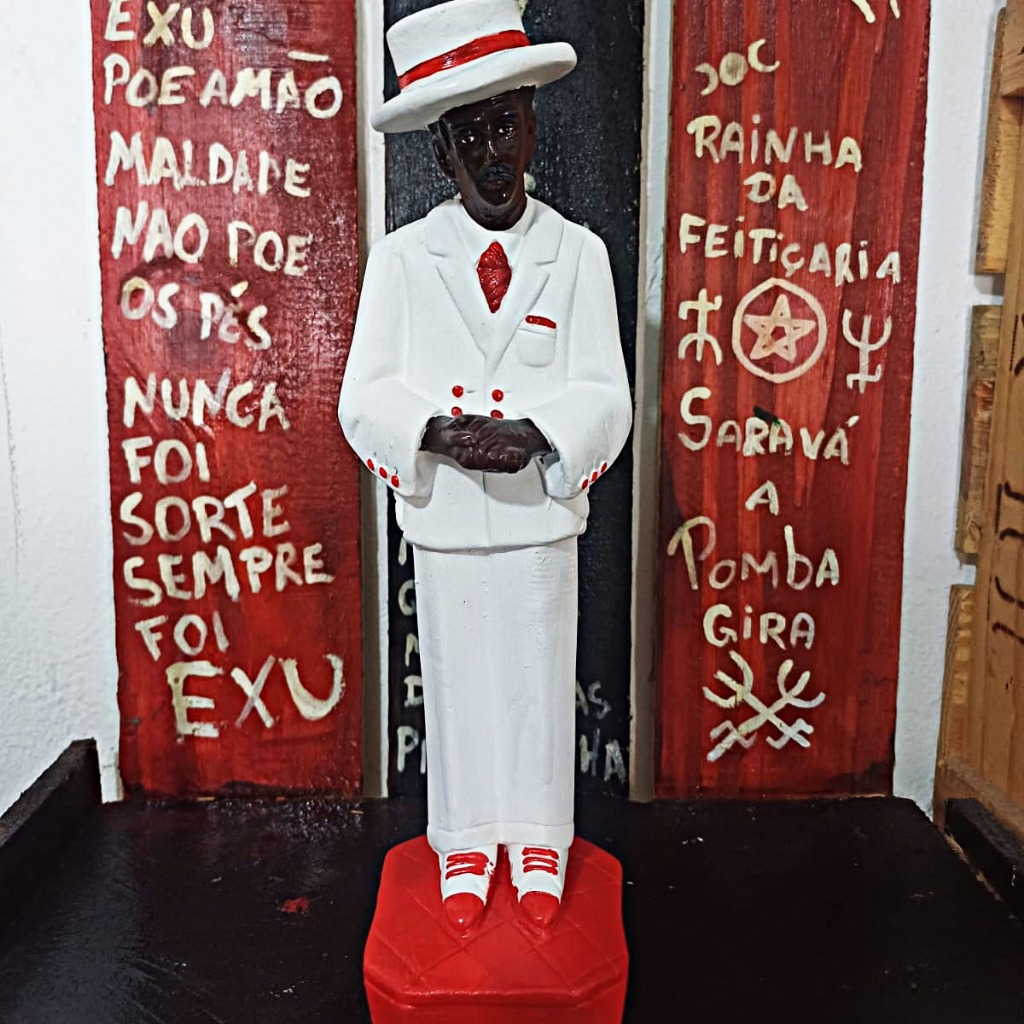 Imagem Zé Pilintra Em Gesso 22 Cm Umbanda