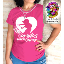 CAMISETA EVANGÉLICA FEMININA COM PÉROLAS CURADAS PARA CURAR