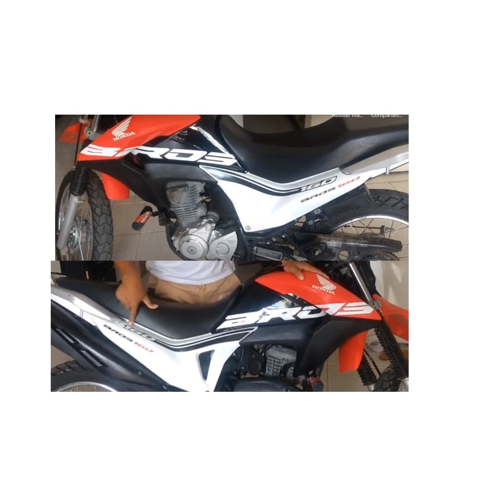 Kit Adesivo Nome Bros e Faixa Lateral 160 e 150 Personalizado