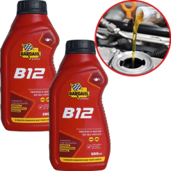 2 Aditivos Para Óleo Motor Original Bardahl B12 500ml