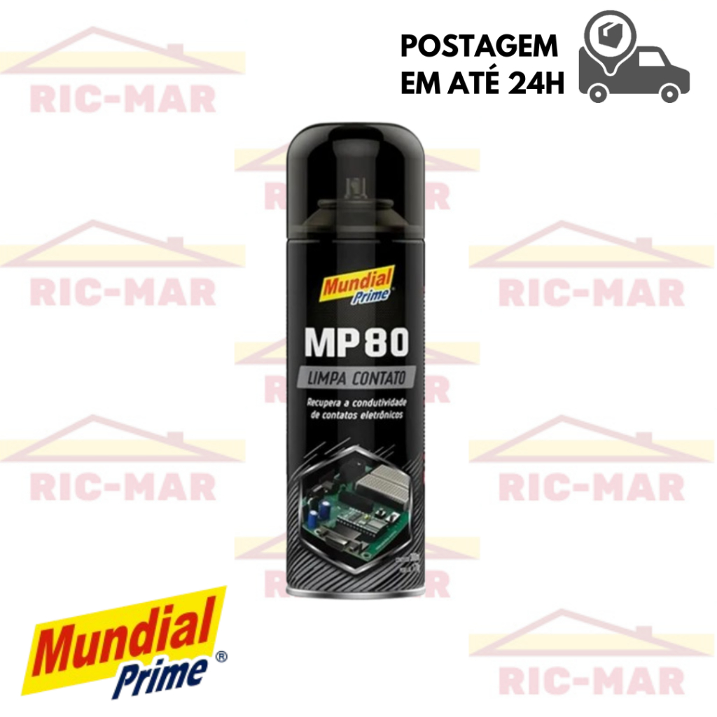 Spray Limpa Contato Mundial 170G 300ML Informática e Eletrônica