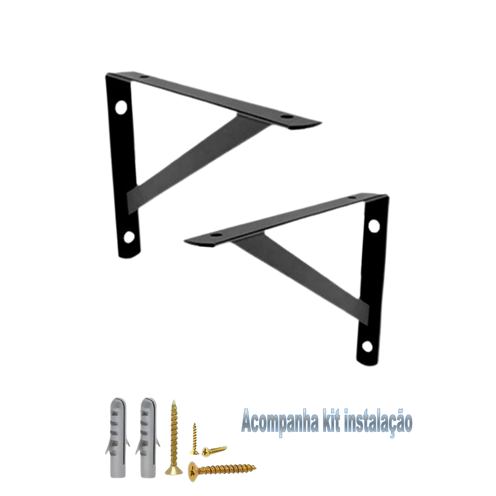 Mão francesa 2 peças Suporte Prateleira em Oferta na Shopee